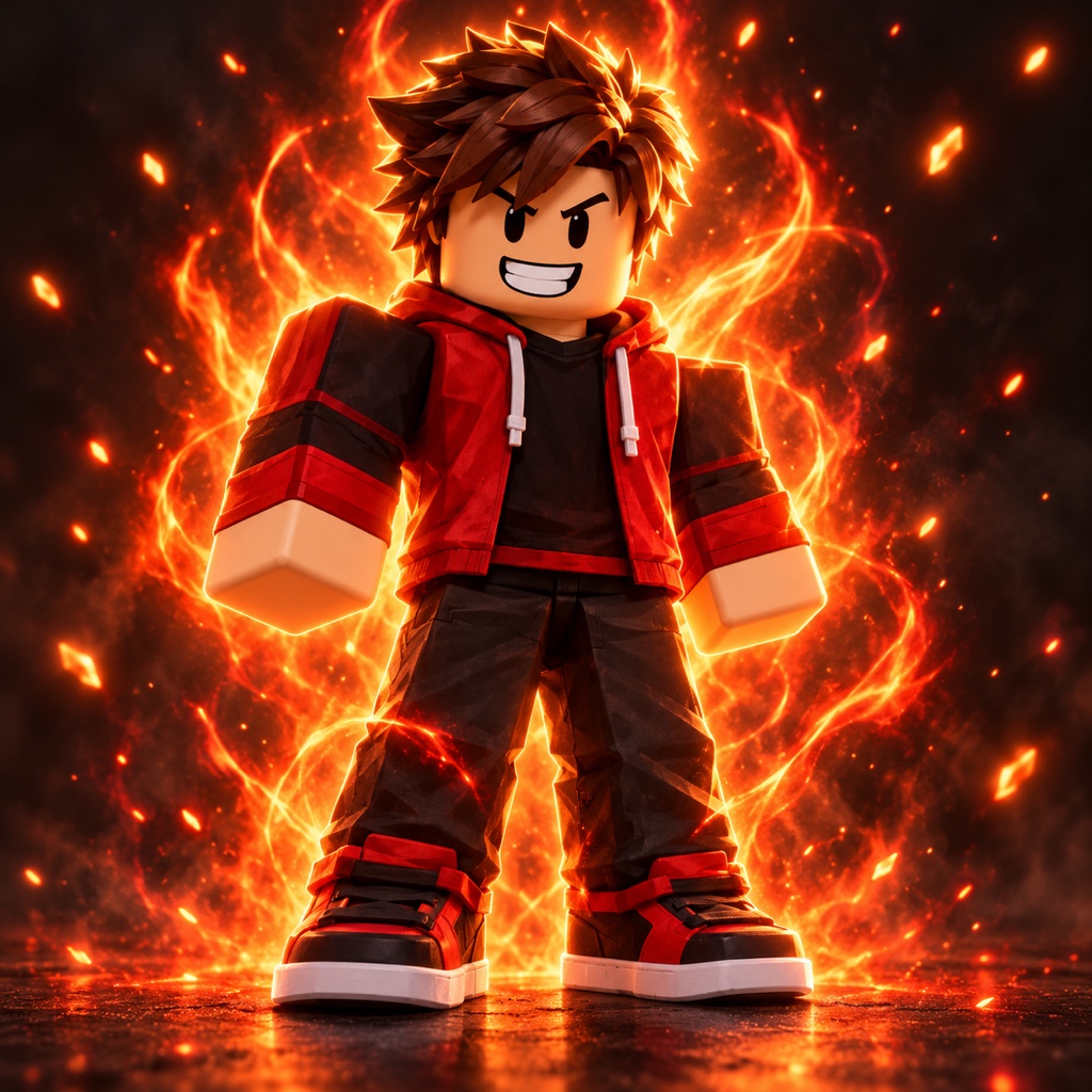 Power aura Roblox avatar GFX example
