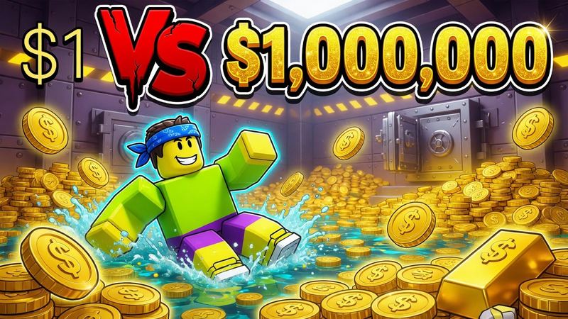 Big money number Roblox YouTube thumbnail example